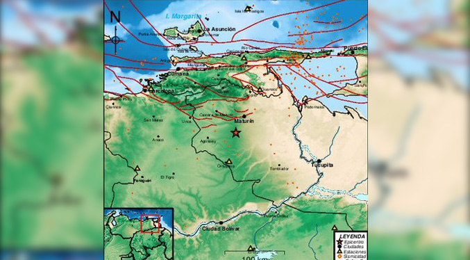 Funvisis registra sismo de magnitud 3.1 en Maturín