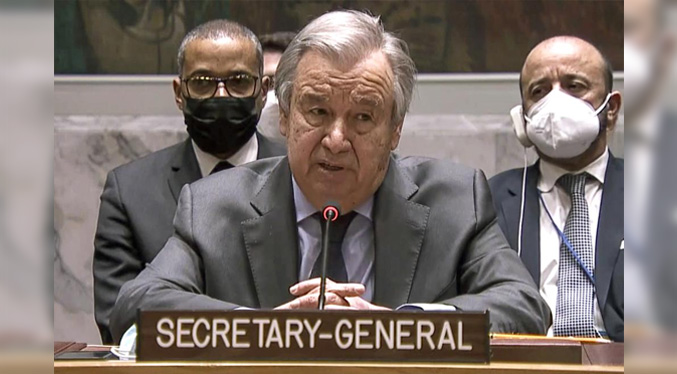 Jefe ONU advierte: Acciones rusas pueden ser devastadoras