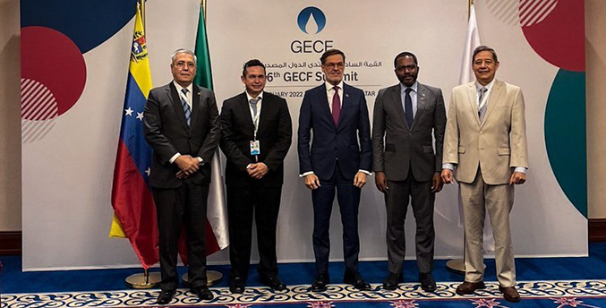 Venezuela participará en VI Cumbre de Países Exportadores de Gas en Catar