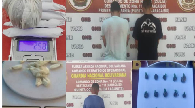 GNB-Zulia captura a cuatro distribuidores de droga