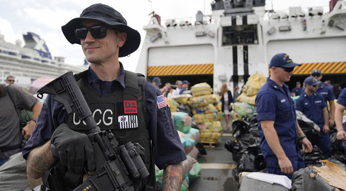 Guardia Costera de EEUU incauta más de mil millones de dólares en drogas