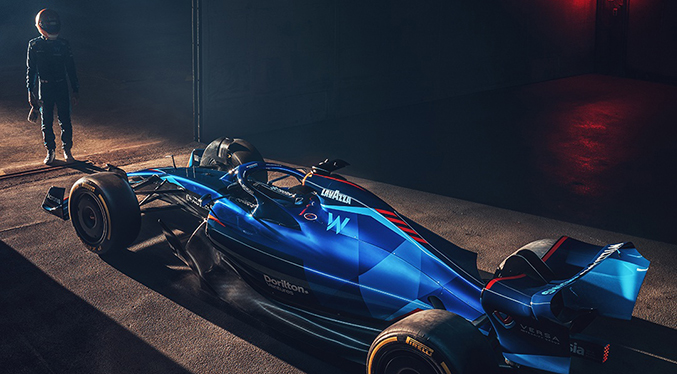 Escudería Williams presentó su nuevo monoplaza para la temporada 2022