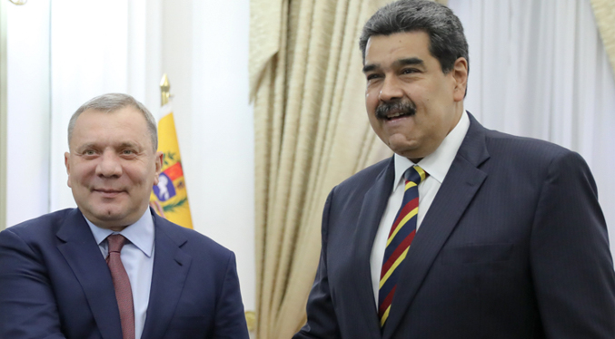 Maduro recibe al vicepresidente del Gobierno de Rusia