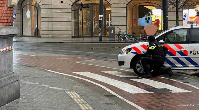 Registran en Holanda toma de rehenes en tienda de Apple