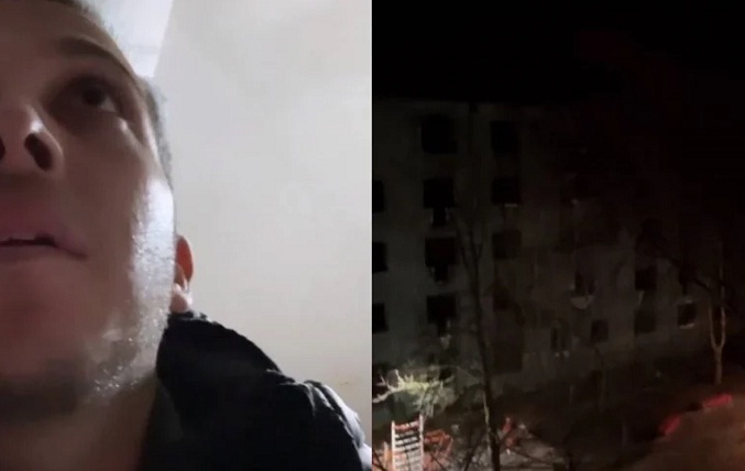 Así vivió el youtuber Alex Tienda los primeros bombardeos en Ucrania (+Video)