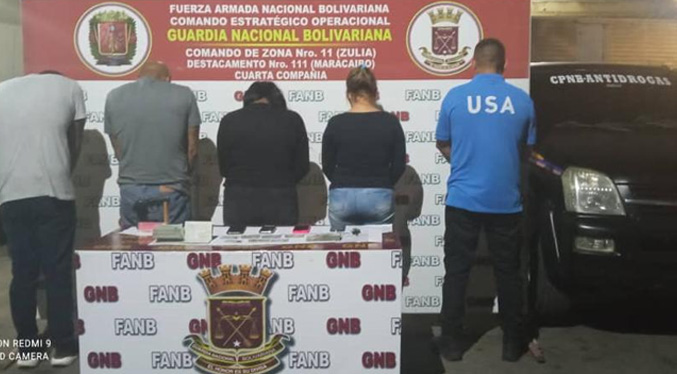 GNB Zulia desmantelada banda dedicada al tráfico de drogas