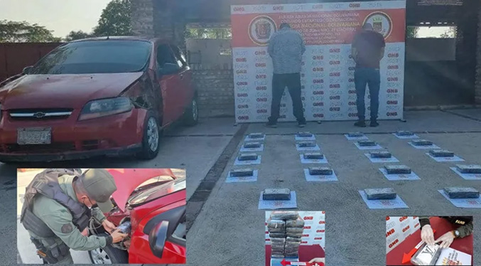 Descubren 19 kilos de cocaína ocultos en la carrocería de un Chevrolet Aveo