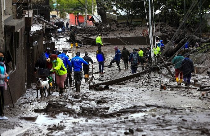 Al menos 22 fallecidos por un aluvión en Ecuador