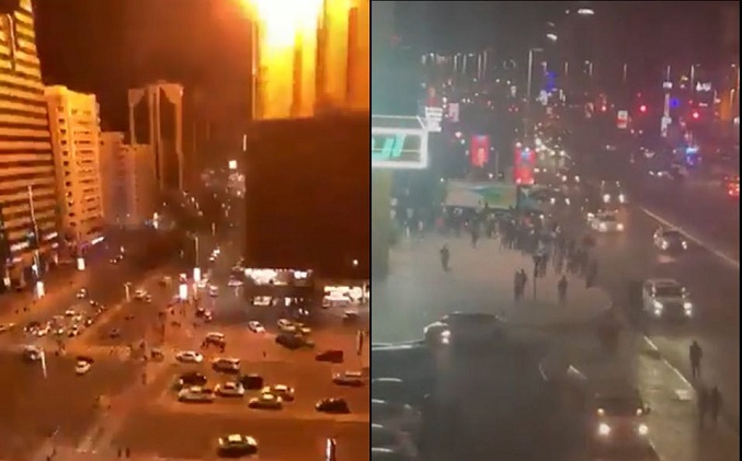 Potente explosión sacude un edificio en el centro de Abu Dhabi (Video)