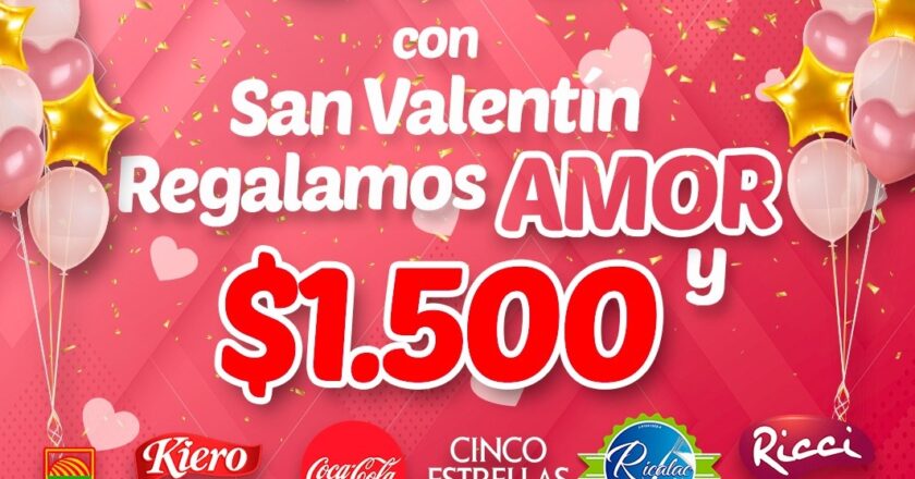 Fiorella Supermarket regala $ 1500 este fin de semana de Amor y Amistad
