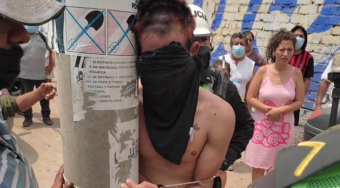 Dejan en bóxer y cortan el cabello a venezolano por robar en Perú