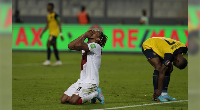 Perú frena clasificación de Ecuador; empatan 1-1 en Lima