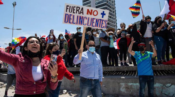Protestan en Chile por incremento de la inseguridad