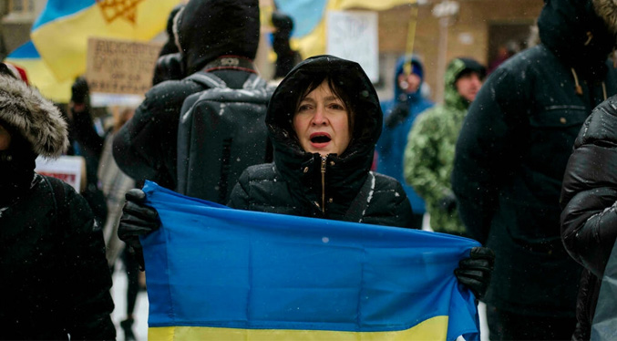 Solidaridad con Ucrania en las calles de todo el mundo