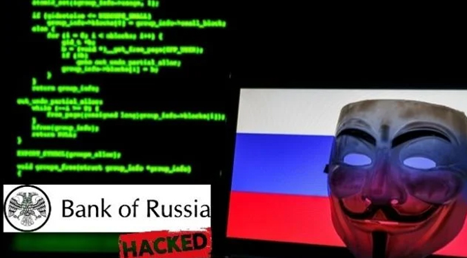 Anonymous asegura que hackeó Banco Central de Rusia