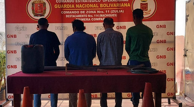 Los detiene la GNB-Zulia por montar alcabalas falsas para atracar a viajeros