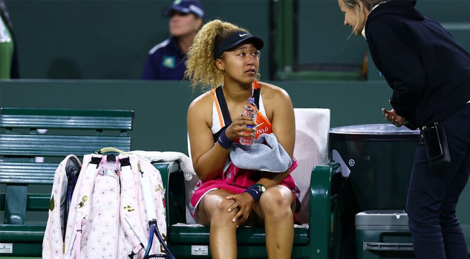 Naomi Osaka llora en Indian Wells tras ser insultada desde la grada