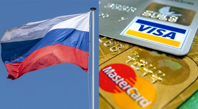 Visa y Mastercard se suman a los bloqueos contra entidades rusas