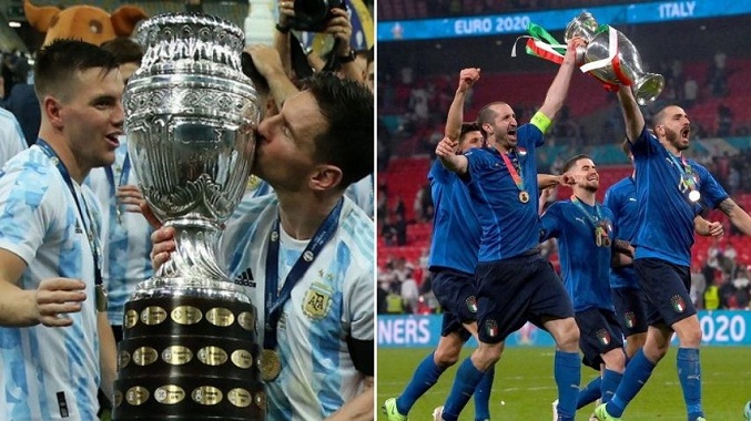 Argentina e Italia se medirán en la Copa de Campeones Conmebol-UEFA