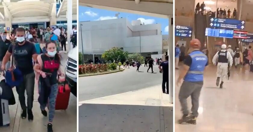 Pánico en el aeropuerto de Cancún por una serie de detonaciones en la terminal 3