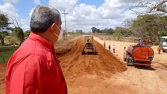 Rehabilitación vial llega a la Fragua Vieja, en Mara