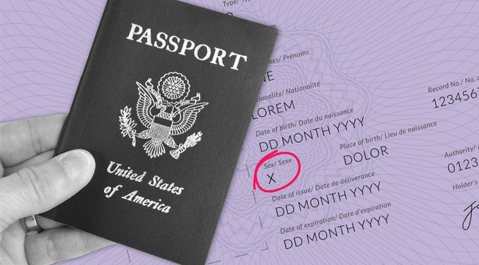 Pasaportes de EEUU tendrán la opción “X” para personas trans y no binarias