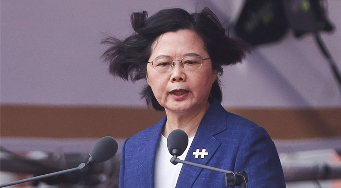 Presidenta taiwanesa dice enfrentar amenazas similares a las de Ucrania