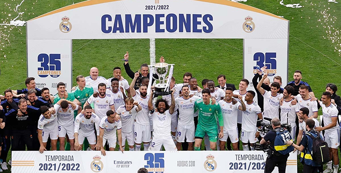 Real Madrid sentencia la Liga entre goleada, festejos y gritos
