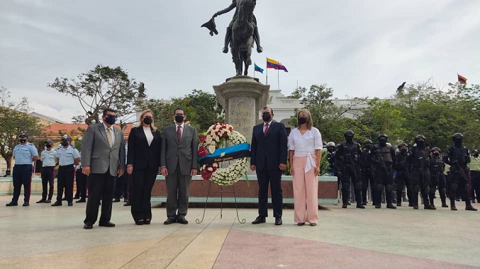 Gobernación y CLEZ lideran actos conmemorativos del 19 de Abril de 1810