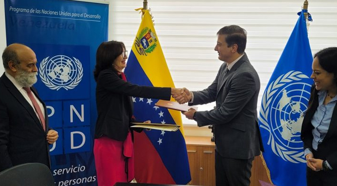 Venezuela firma un acuerdo con la PNUD de cooperación en el sector productivo