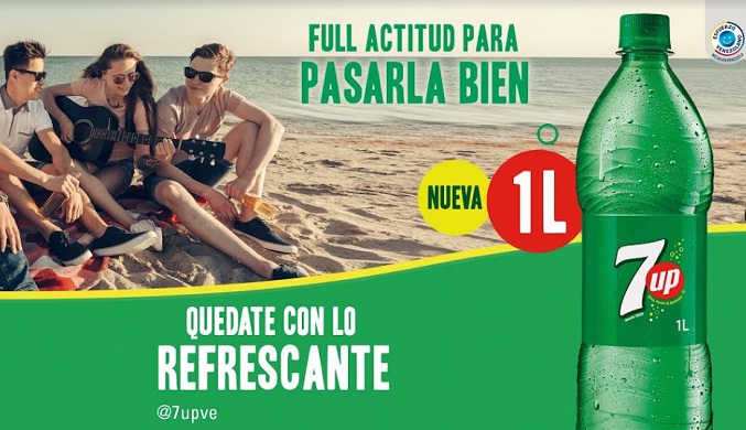 7Up amplía las posibilidades de pasarla bien con presentación de un litro