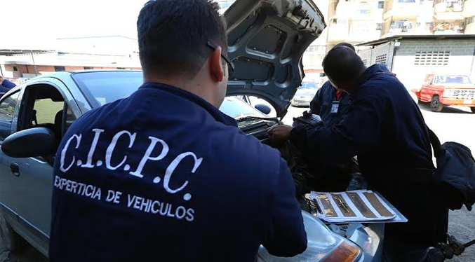 Cicpc alerta sobre la reaparición de delincuentes que alteran los seriales de los vehículos