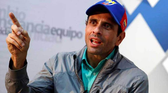 Capriles Radonski aboga por eliminar las sanciones a Pdvsa