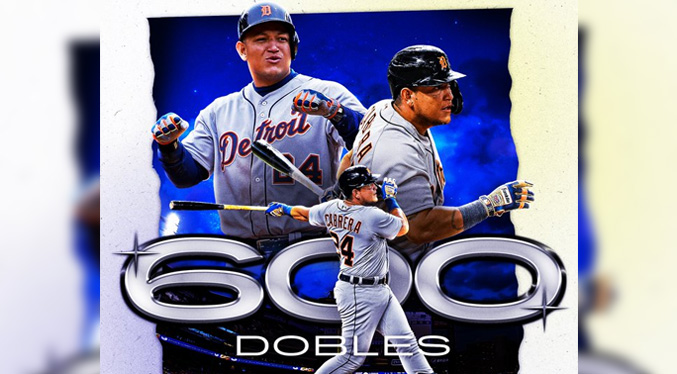 Miguel Cabrera llega a los 600 dobles en la MLB (Video)