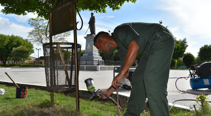 Plan «Cuida tu Plaza Bolívar» llega a Zulia para restaurar 30 espacios por la GNB