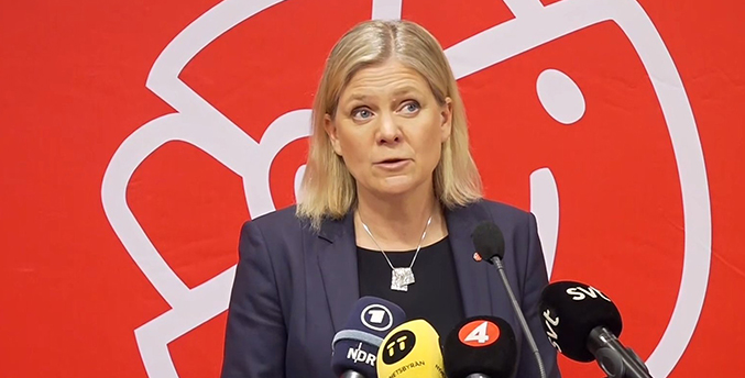 Gobernante Partido Socialdemócrata apoyará el ingreso de Suecia en la OTAN