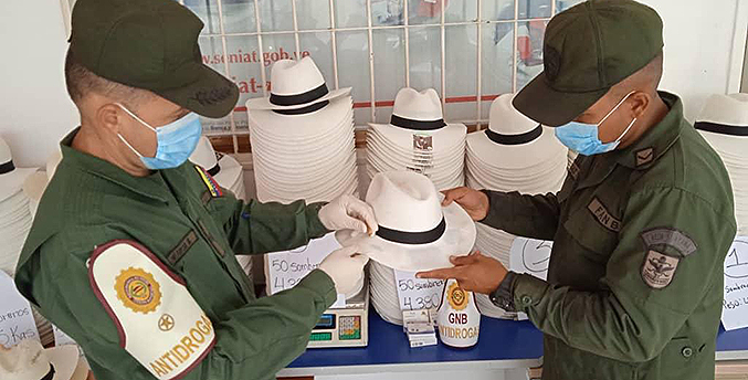 Incautan sombreros con cocaína en Amazonas