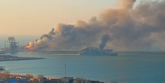 Ucrania afirmó que destruyó dos barcos rusos en el mar Negro