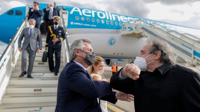 El presidente argentino inicia una gira por España y Alemania