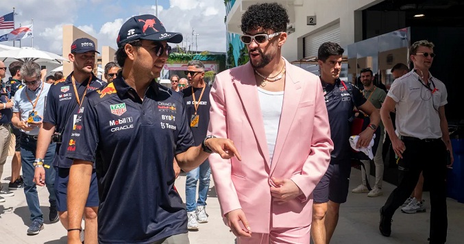 Bad Bunny asistió al GP de Miami 2022 de F1