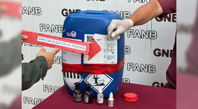 Veinticinco kilos de cocaína líquida y siete de hachís incauta la GNB