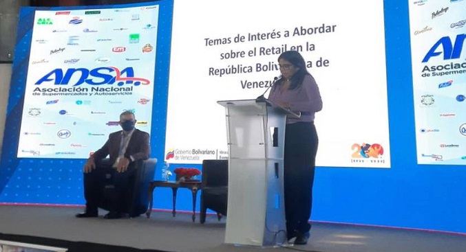 Delcy Rodríguez resalta crecimiento comercial de 86 % entre 2021 y 2022