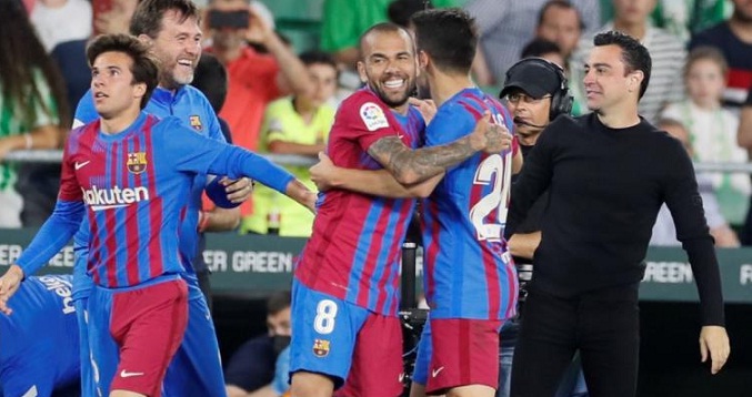 Un gol de Jordi Alba en la prolongación aseguró al Barcelona la Champions