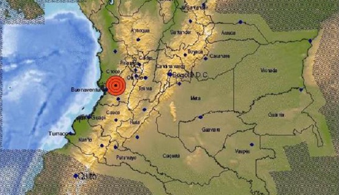 Sismo de magnitud 5,5 sacude varias zonas de Colombia