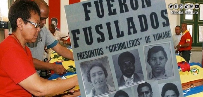 Maduro recuerda a los asesinados en la masacre de Yumare 36 años después