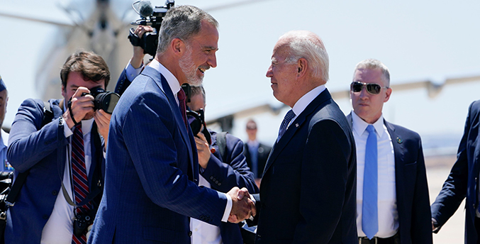 Biden llega a Madrid para la cumbre de la OTAN (Fotos + Video)