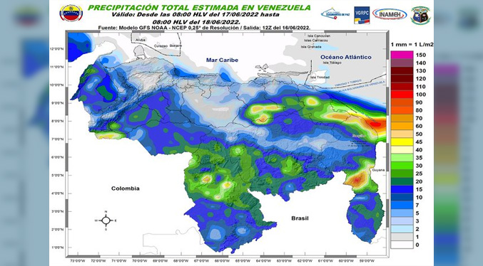 Inameh prevé lluvias para Zulia este 17-J