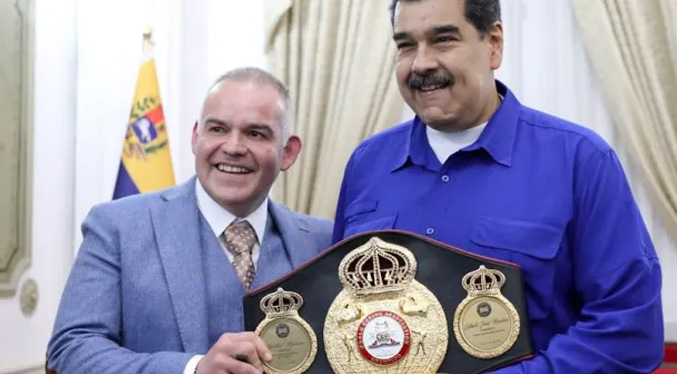 Asociación Mundial de Boxeo otorga a Maduro el título de campeón honorario