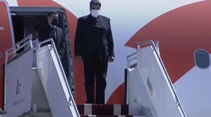 Maduro llega a Irán en visita oficial