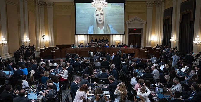 Trump critica a su hija Ivanka por sus comentarios sobre la toma de Capitolio